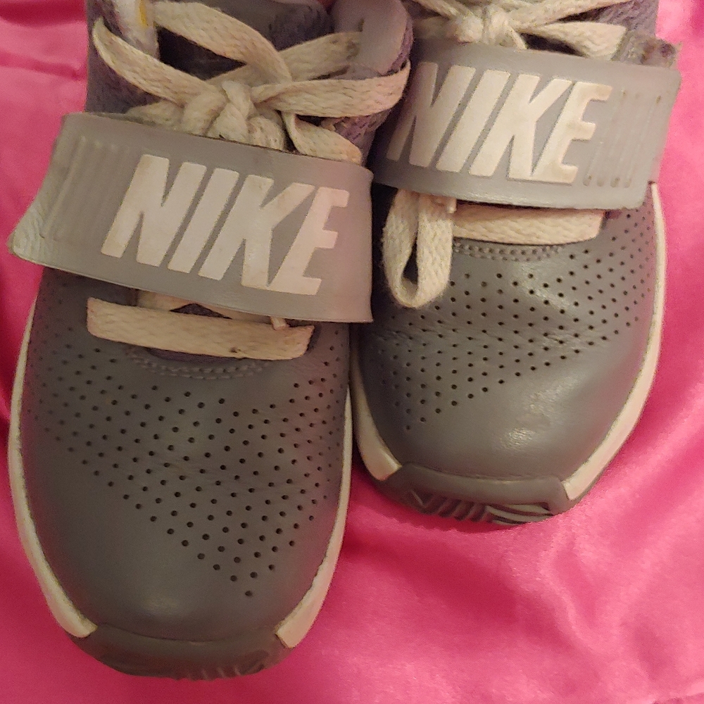 Boys grey Nike high tops